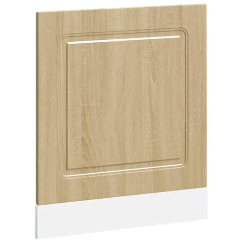 vidaXL Panel para lavavajillas Kalmar Roble Sonoma 60x1,5x67 c, Panel Frontal de lavavajillas, Panel, Panel de Puerta Frontal de lavavajillas