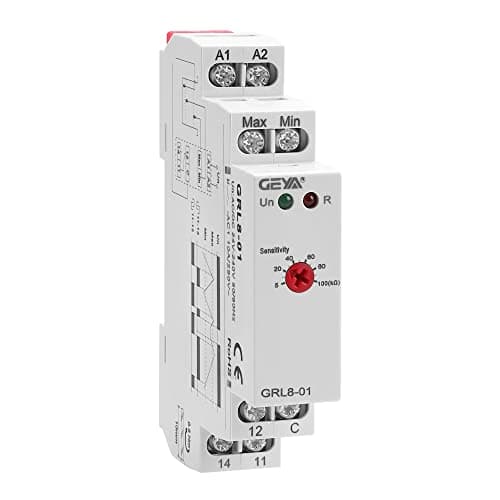 GEYA 2 Modo de control de nivel 1SPDT Relé de control de temporizador de líquido Control electrónico de nivel de líquido 10A (GRL8-01,AC/DC24V-240V)