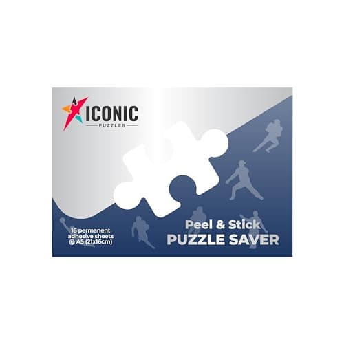 Iconic Puzzles - Kit para Colgar Puzzles Sin Hacer Agujeros en la Pared y Sin Marco. Rápido y fácil, Transparente, Talla única