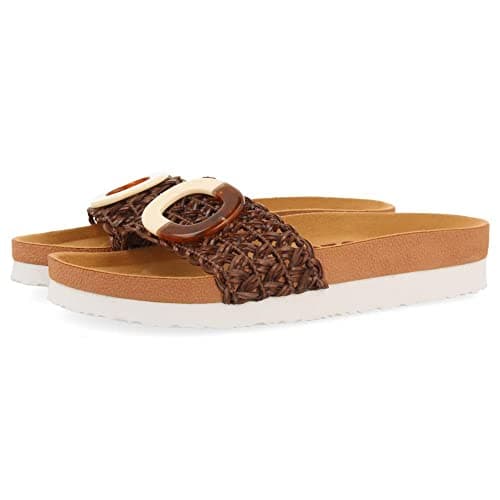 GIOSEPPO Chanclas de Pala Tipo Bio en Color marrón con Adorno para Mujer candiva