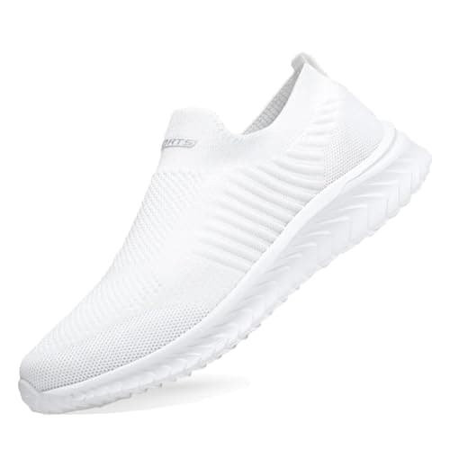 Zapatillas Deportivas Mujer Hombre Zapatillas de Running Ligero Calzado Transpirables Gimnasio Casual Sneakers Zapatos para Correr Cómodo Atlético Blanco 37EU