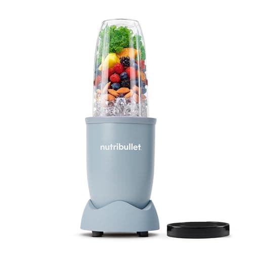 Nutribullet Pro 900 - Batidora Personal Multifunción, Blender Frutas y Verduras, Diseño Compacto, Fácil de Usar y Limpieza Rápida, Extracción de Nutrientes, 900W, Mineral Azul Grisáceo (NB904MASL)