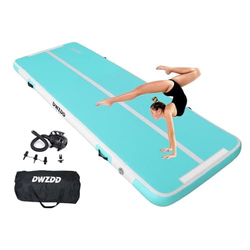 Dwzdd Gimnasia Air Matte Track, 3 m/4 m/5 m/6 m Esterilla de gimnasia para niños, colchoneta inflable Tumble Pista para el hogar/gimnasio/entrenamiento/animadora/agua