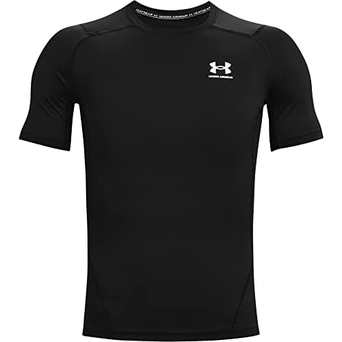 Under Armour HG Armour Comp SS Camiseta para Hombre, Negro, M