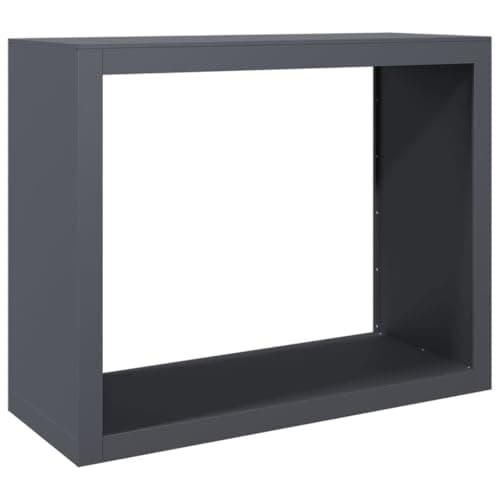 vidaXL Leñero de Acero Gris Antracita 100x40x80 cm