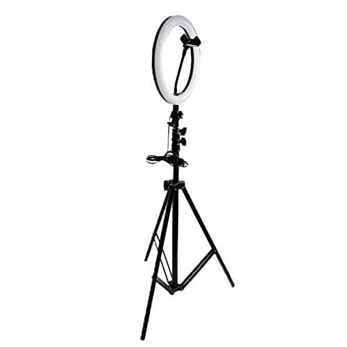 Doki ZD666 LED Redondo con Tripode 210cm, Diameter 20cm Ring Light para Maquillaje, Tiktok, Stream, Fotografia