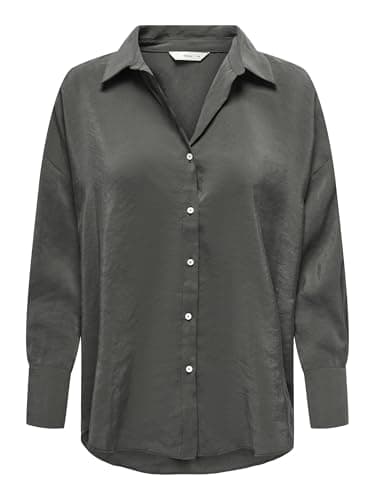 ONLY Onlzazima L/S Loose Shirt WVN, Phantom, L