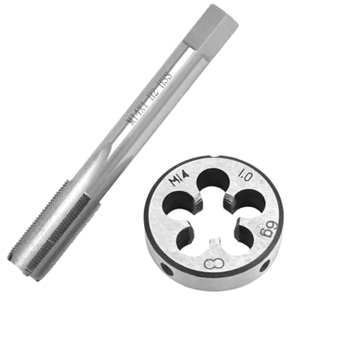 BIGP ‎M14*1MM Juego de Brocas y Rebabas con Rosca Métrica, ‎M14*1 mm Kit de Roscado y Rebaba HSS Brocas de Mano Derecha para Reparación de Rosca