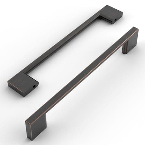 Amerdeco 10 Pieza Tiradores Cocina 160mm Tiradores Aceite de Bronce Frotado Tirador Puerta Tiradores Cajones de Aleación de Aluminum Muebles Tirador UK0035