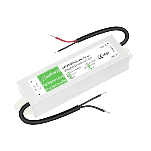 Transformador 220V a 24V 15W, Driver LED Fuente Alimentacion 24V 625mA, LED Transformador 24 Volt, Controlador de Voltaje Constante, Sin Ruido, Sin Parpadeo, para Tiras de Luces y MR16 GU5.3 MR11 G4