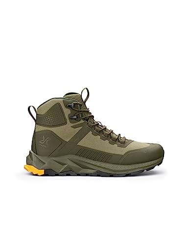 RevolutionRace Phantom Trail Mid Waterproof Hiking Boots para Mujer, Botas de Montaña Impermeables, Forest Night, 37