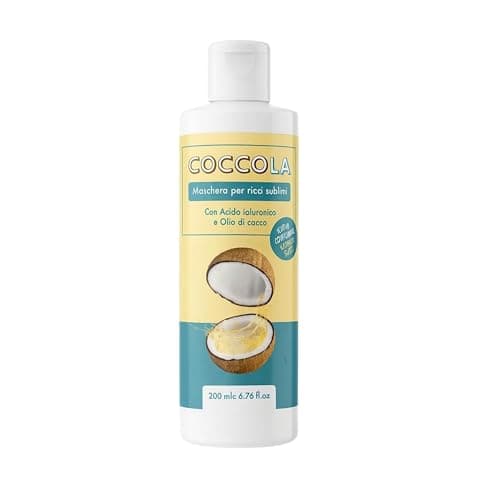 Coccola Mascarilla Capilar Profesional 200ml | Tratamiento Hidratante Intensivo para Cabello Rizado y Quebradizo | Con Queratina para Rizos Definidos y Suaves
