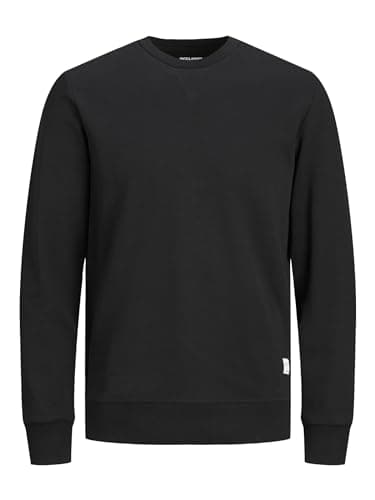 Jack & Jones Jjebasic Sweat Crew Neck Noos Sudadera, Negro, M Hombre