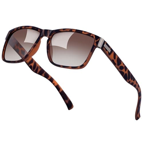 Perkanion Gafas de Sol Cuadradas Hombre y Mujer Polarizadas Gafas de Deportivas Conducir Running Pesca Protección UV