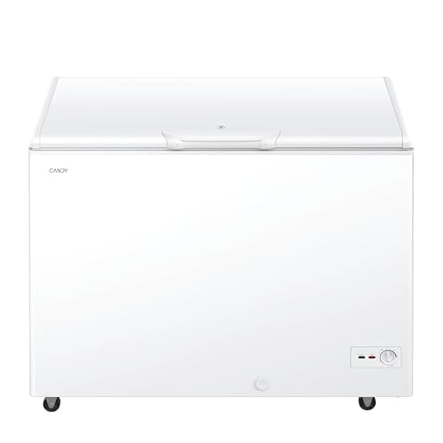 Candy CCHH 3012E Congelador Arcón Horizontal, Ancho 111CM, 300L, Motor Inverter, 2 Cestas, Control Mecánico de la Temperatura, Iluminación LED, Tirador Integrado, Puerta con cerradura, 35DB, Blanco