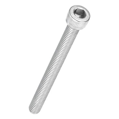 Kozelo 25pcs Tornillos de Cabeza Hexagonal - [M6-1 x 65mm] Acero Inoxidable 304 Totalmente Roscado Allen Tornillo para Motor Eléctrico Ventilador Impresión 3D Reparación, Plateado