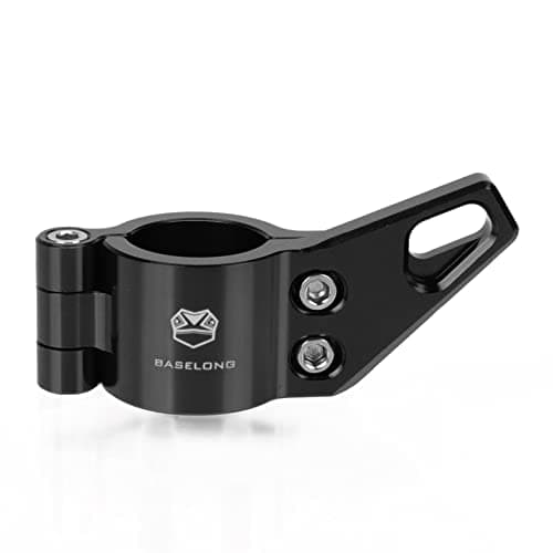 OXLLONE Motocicleta CNC Aluminio Costado Soporte Lateral Ampliar para SV650X 2018-2023 SV650 ABS 2015-2023 SFV 650 Gladius 2009-2017-Negro