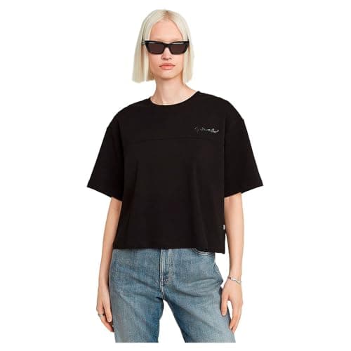 G-STAR Para Mujer Top G-Script Loose, Negro (dk Black D26419-C812-6484), XS