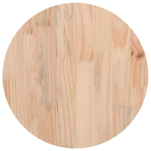 vidaXL Tablero de Mesa Redondo Madera Maciza de Pino Ø30x3 cm, Tablero de Mesa de Madera, Tablero de Mesa de Comedor, Tablero de Repuesto