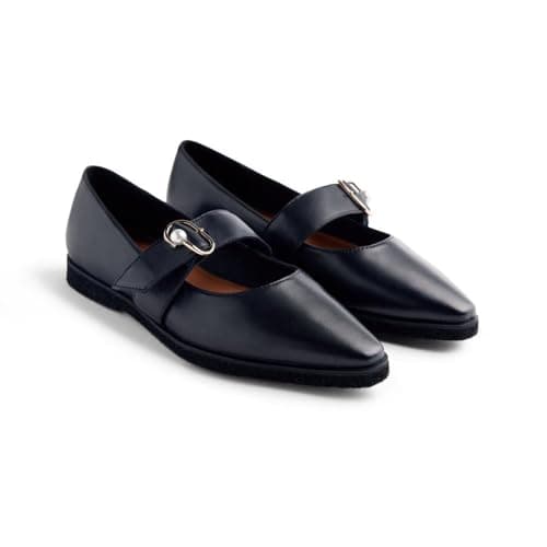 Gioseppo Bailarina de Piel Modelo ARVESON Color Negro, Talla 40