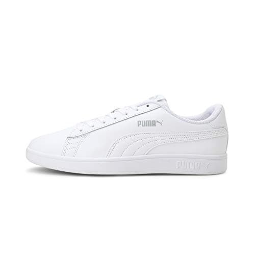 PUMA Smash V2 L, Zapatillas de Deporte Unisex adulto, Puma White-Puma White, 39 EU