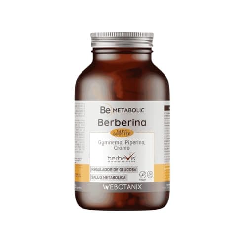 WeBotanix - Berberina GLP-1 Booster - Berbevis® 550 mg - Gymnema Sylvestre 280 mg - Piperina 95% - Cromo Picolinato - 60 Cápsulas Vegetales