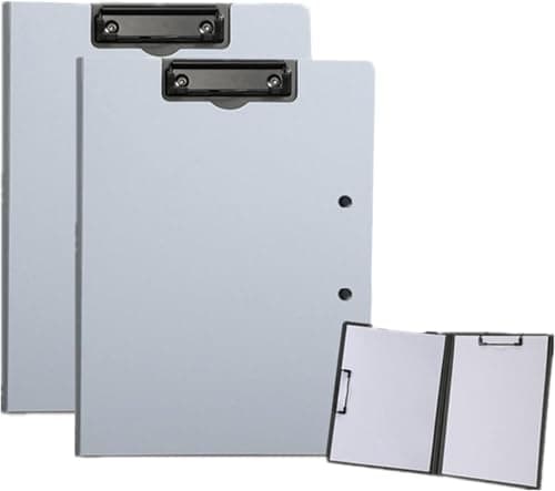 Portapapeles A4, HAIYUU Carpeta Portapapeles con Tapa Carpeta de Plastico Plegable Portadocumentos para Escuela Industria Oficina