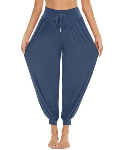Terecey Pantalones Deportivos Mujer Largo Pantalones Bombachos Casuales de Cintura Alta para Mujer Pantalón Yoga Harem para Pilates Correr