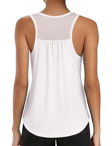 Wayleb Camiseta Tirantes Mujer Deportiva Sin Mangas Ligera y Transpirable Tops Camisetas Atléticas Mujer Cómoda para Entrenamiento y Ejercicio
