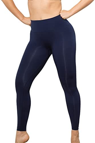 Farmacell 609YM (Blue, S) Leggings Anticelulitis Mujer con Efecto FIR, Made in Italy