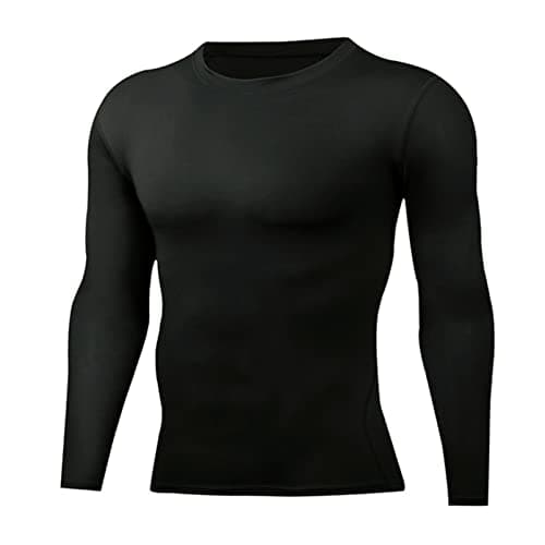 ATRACTIVOLL Camiseta Deportiva de Manga Larga para Hombre de Compresión, Fitness de Manga Larga Secado Rápido Hombre Camiseta Termica de Entrenamiento Base Layers