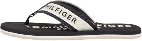Tommy Hilfiger Sporty Hilfiger FM0FM05805 - Sandalias de playa para hombre, color negro (negro), 8