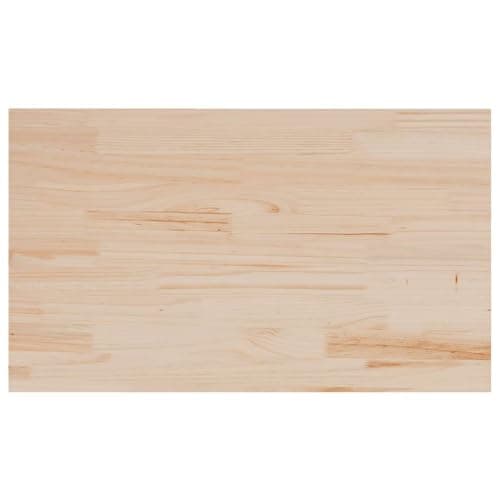 vidaXL Tablero de Mesa Rectangular 3 uds Madera de Pino 80x47x2,5 cm