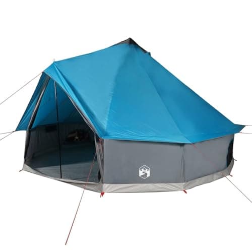 vidaXL Tienda de campaña Familiar Tipi 8 Personas Impermeable Azul