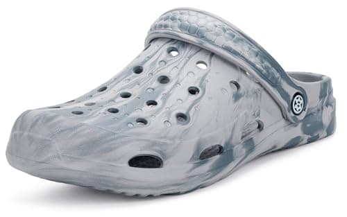 Zuecos Hombres Mujer Zapatillas de Playa Sandalias Piscina Verano Zapatos de Jardín Respirable Cómodos Pantuflas de Interior Exterior