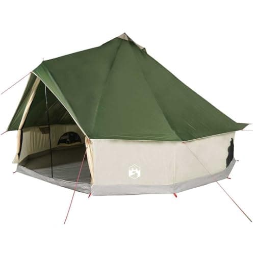 vidaXL Tienda de campaña Familiar Tipi 6 Personas Impermeable Verde