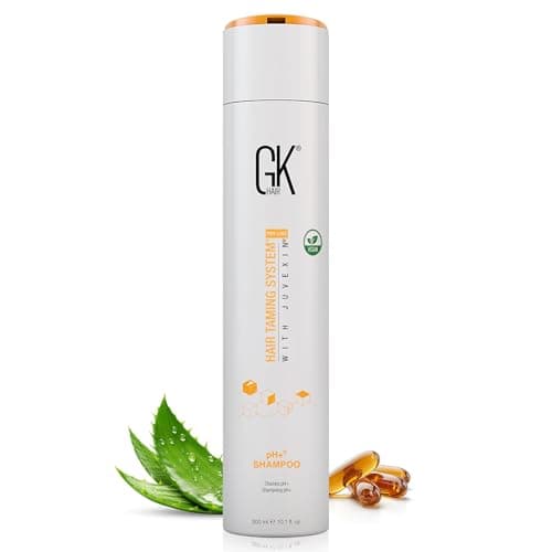 GK HAIR Global Keratin pH+ Pre-Treatment Clarifying Shampoo (10.1 Fl Oz/300ml) Para una limpieza profunda del cabello, elimina las impurezas con aloe vera, vitaminas y aceites naturales