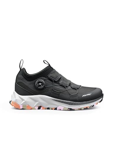 RevolutionRace Ease Walking Shoes para Mujer, Zapatos de Senderismo con Sistema Fitgo, Black/Pink, 36