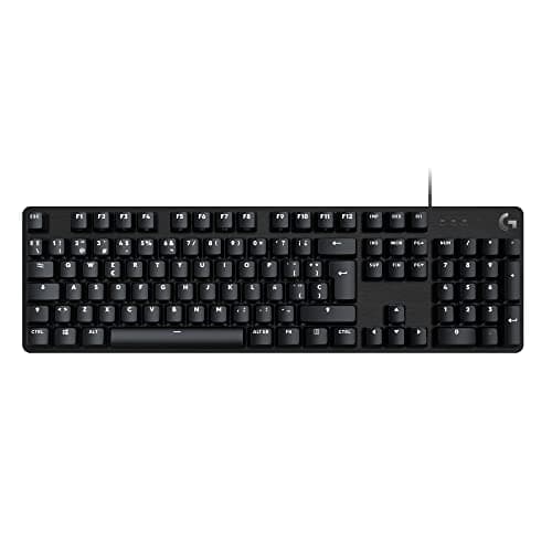Logitech G G413 SE Full-Size Teclado Mecánico para Gaming -Retroiluminado con Interruptores Mecánicos Táctiles, Anti-Ghosting, Compatible Windows, macOS, Disposición QWERTY Español - Negro