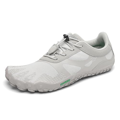 SAGUARO Barefoot Hombre Mujer Zapatillas de Trail Running Ligeras Cómodas Minimalistas Zapatos Descalzos, Gris Ceniza 36