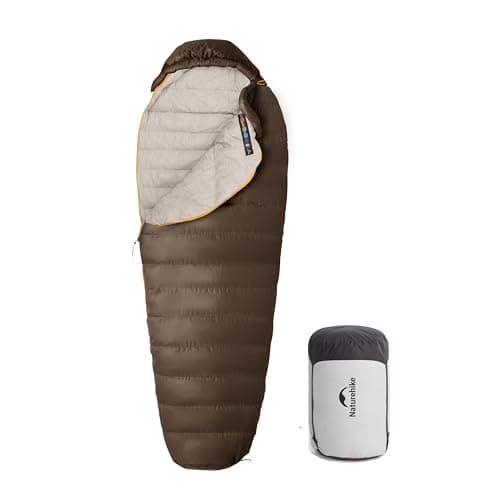 Naturehike Snowbird - Saco de dormir tipo momia de plumón, para invierno, para acampar al aire libre, ultraligero, plumón, cálido
