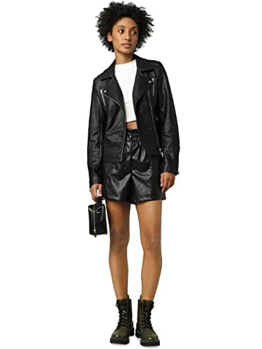 ONLY Faux Leather Jacket ONLGEMMA Faux Leather Jacket Black 40 Black 1 40