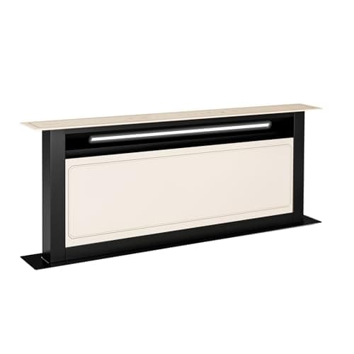Klarstein Victoria Extractor de Encimera - Eficiencia Energética A++, Flujo 720 m³/h, Ultrasilencioso 52 dB, Panel Táctil, Filtros Lavavajillas, Led, Crema