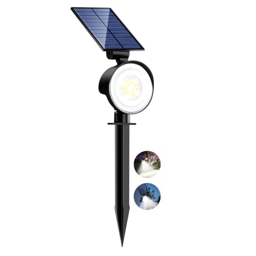 nipify Luces Solares LED Exterior Jardin, 53 LED 3 Modos Focos Led Exterior Solares Potente, Impermeable Luz Solar Jardin para Caminos, Patio, Terraza