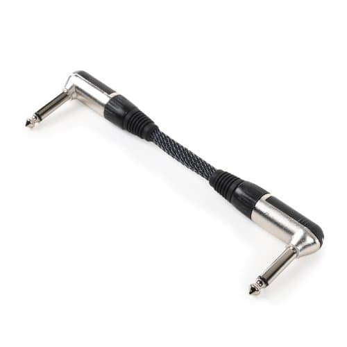 FrontStage - Cable Patch Jack de 6,35 mm acodado 15 cm