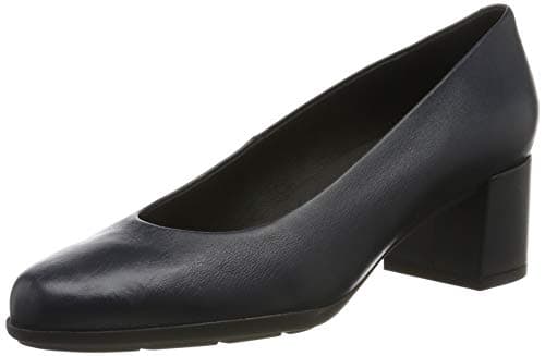 Geox D New ANNYA Mid A, Zapatos con Tacón para Mujer, Azul (Navy C4002), 42 EU