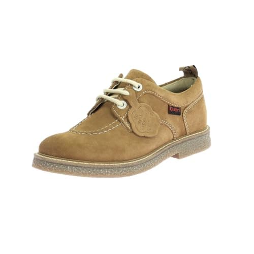 Kickers Kick Levy, Oxford Plano Mujer, Camel Claro, 37 EU