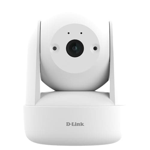 D-Link DCS-6501LH, Cámara WiFi Seguridad hogar, 2K 1296p, Lente motorizada 340°, visión Nocturna, detección Sonido/Movimiento, gestión remota Desde App, grabación en Nube/SD, Audio Dos vías, Alexa