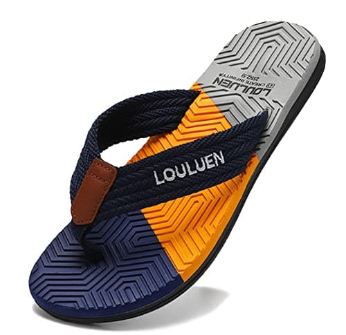 CELANDA Chanclas Hombre Sandalias De Punta Descubierta Verano Flip Flops Antideslizante Cómodo Sandalias de Piscina Beach, B Azul Oscuro,39 EU