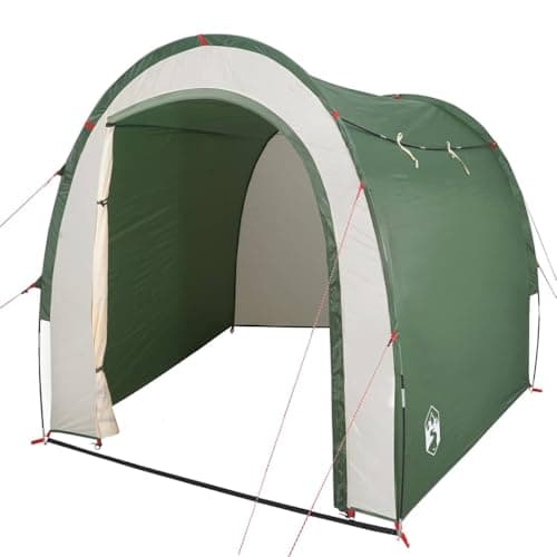 vidaXL Tienda de Almacenamiento Impermeable, Cobertizo Refugio de Camping, Carpa de Campaña de Exterior, Toldo para Senderismo, Verde